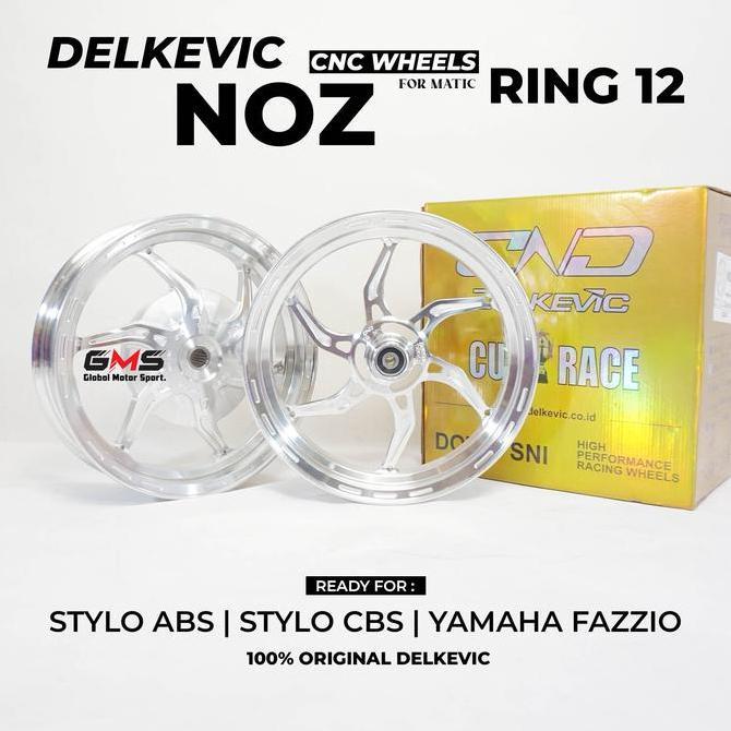 DELKEVIC NOZ RING 12 VELG RACING UNTUK MOTOR STYLO ABS CBS FAZZIO BEAT SCOOPY GENIO BEAT RING 12 Ori