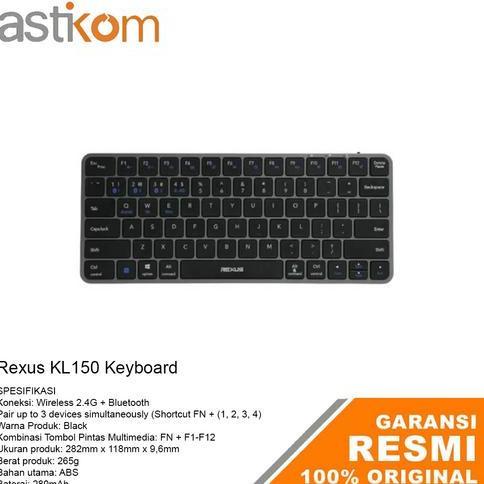 Keyboard Mini Rexus KL150 Wireless HOMETEKNO