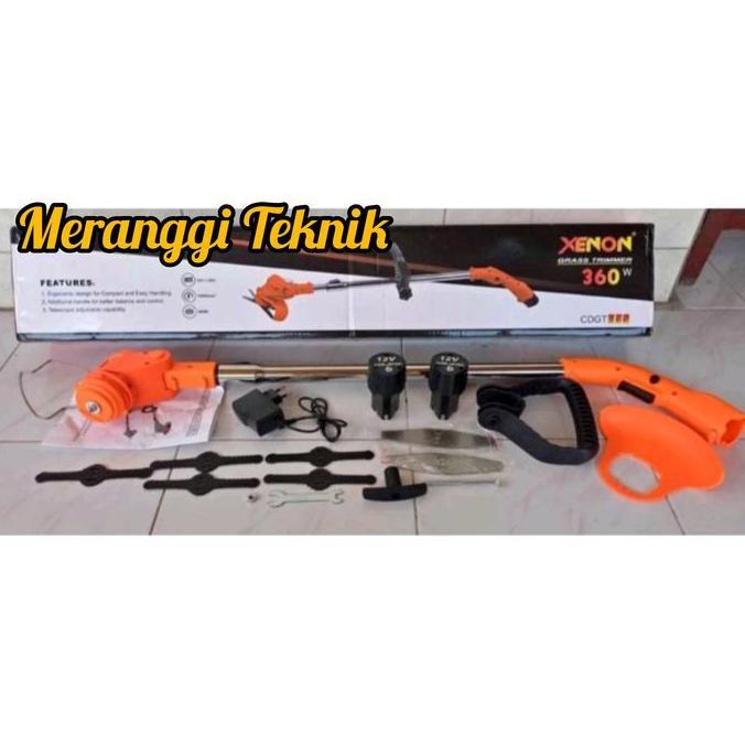 id4258 Xenon mesin pemotong rumput baterai 12 v grass trimmer cordless