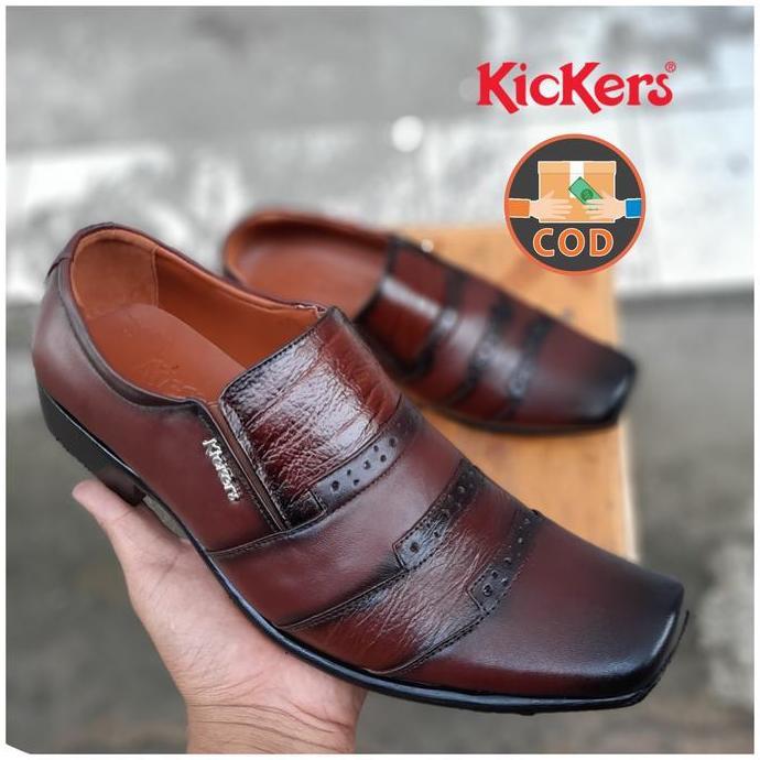 Sepatu kantor pria kulit asli sepatu pantofel kulit asli