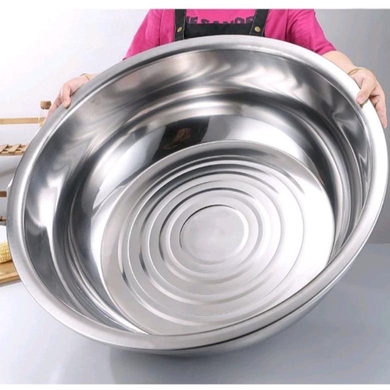 Baskom Stainless Jumbo Baskom Stainless Serbaguna Jumbo 50cm