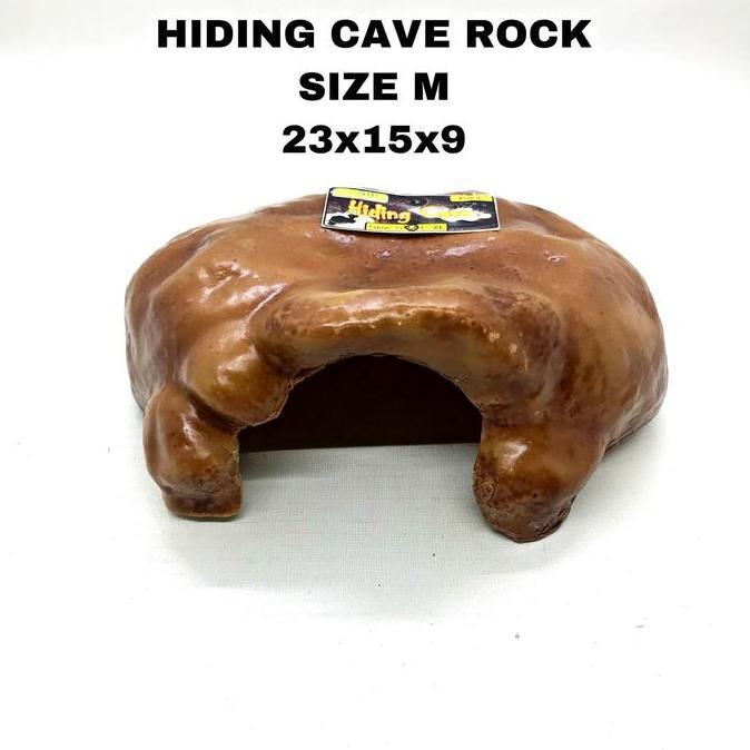 HIDING CAVE ROCK size M / RUMAH SULCATA TORTO REPTIL KADAL