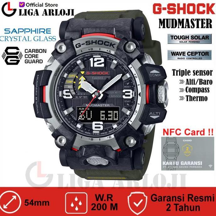 Casio G-Shock Gwg-2000-1A3Dr Jam Tangan Pria Mudmaster Gshock Gwg2000