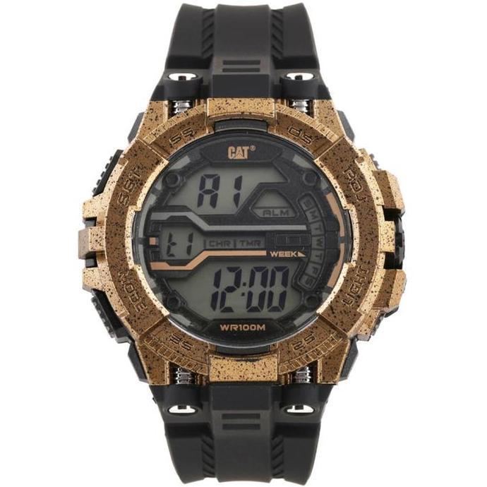 Caterpillar Cat Oa.197.21.141 - Jam Tangan Pria Digital - Rubber Hitam