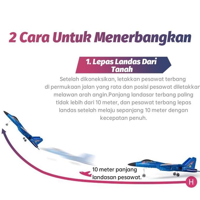 hot` jojotoy mainan pesawat terbang remote control led pesawat glider airplane foam su35 pesawat mai