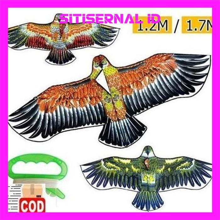 Ty-35 Baru 1,7 Meter Layangan Jumbo Motif Elang Mainan Layang Layang Ke Layangan Layanglayang Naga S
