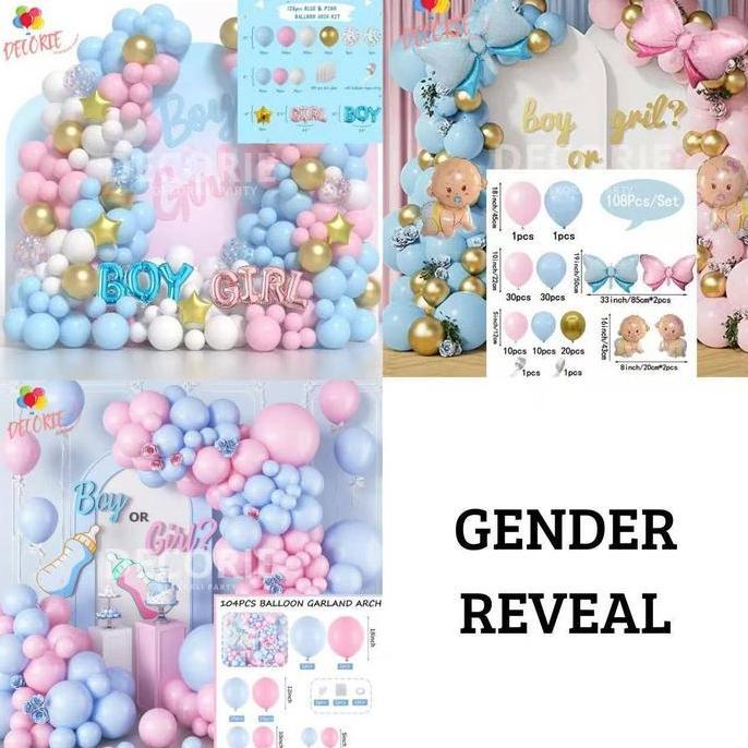 balon/gender reveal/balon party/balon tema/balon gender reveal