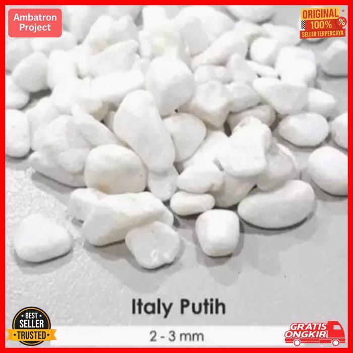 Termurah Batu Taman Italy Putih / Batu Hias Italy / Batu Putih Italy Karungan