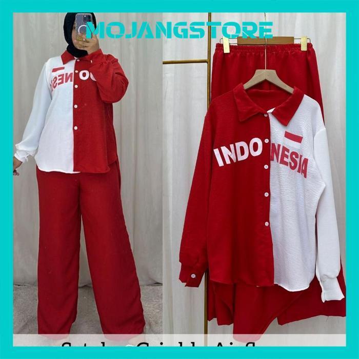 Wd-54 Setelan Wanita 17 Agustus Terbaru // Baju 17 Agustus Dewasa // Baju 17 Agustus Couple // Baju 