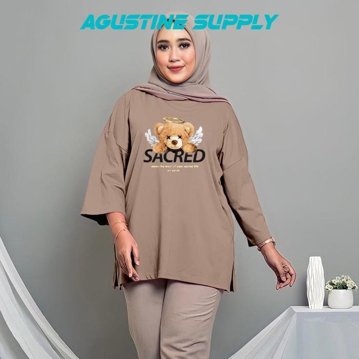 Kaos Layla Wanita Oversize Ld 120Cm - Ld 140Cm/Kaos Wanita Oversize Terbaru.