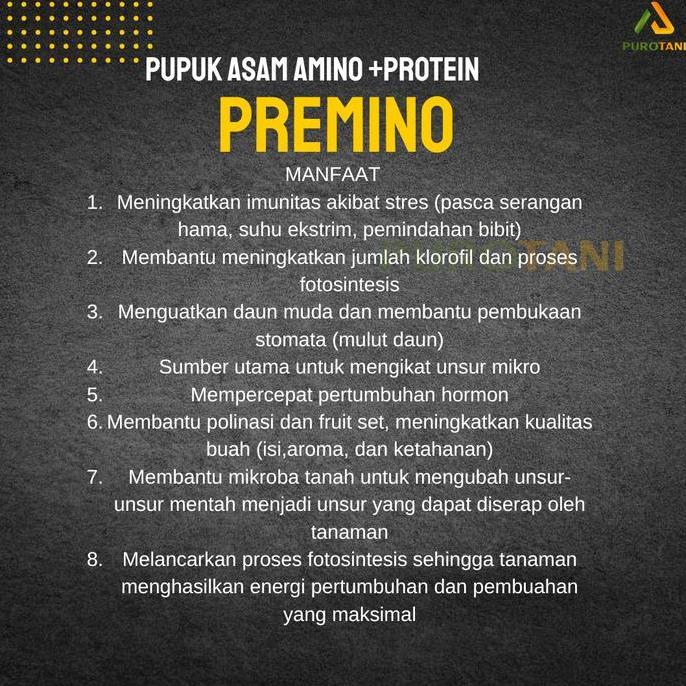 Premino Pupuk Asam Amino Pupuk Cair Protein Tanaman