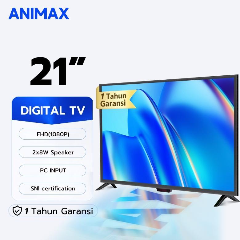 Animax Digital TV 21/22/24/25/27/30 Inch TV LED Televisi Garansi