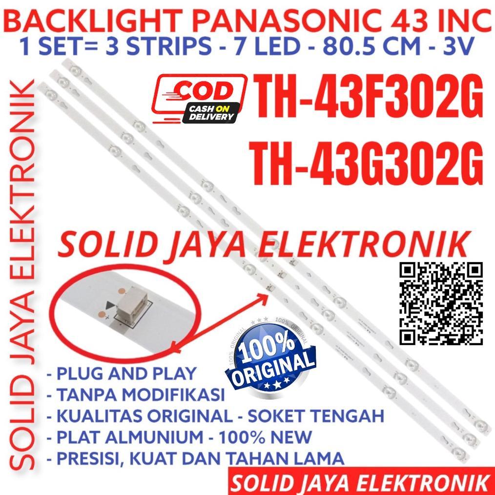 BACKLIGHT TV LED PANASONIC 43 INC TH 43F302 43G302 43F302G 43G302G LAMPU BL 7K TH43F302G TH43G302G T