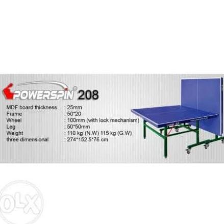 Meja Pingpong Tenis Meja Powerspin 208