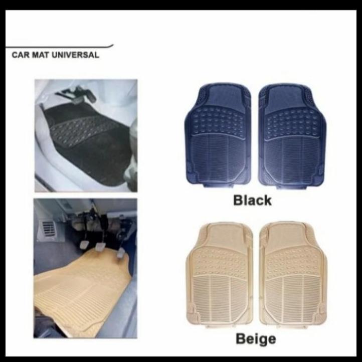 TERLARIS KARPET DEPAN MOBIL AVANZA VELOZ 2022 KARET 2 PCS UNIVERSAL HITAM 