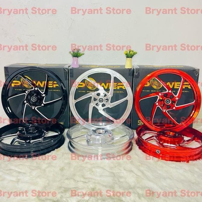Velg Power Racing Original Marvel P6 185X14 & 215X14 Vario 110 125 150 160 Abs Cbs Beat Scoopy Genio