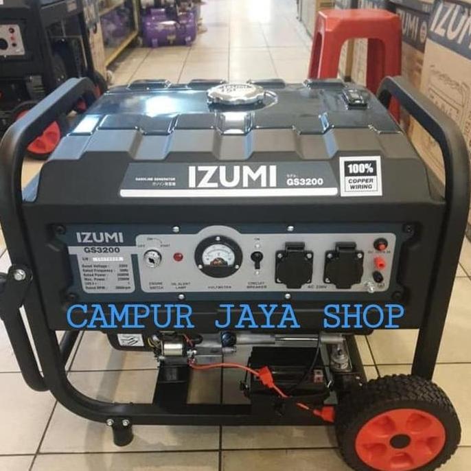 Mesin Generator/Genset/Jenset Listrik 2000 Watt Izumi Gs-3200/Murah