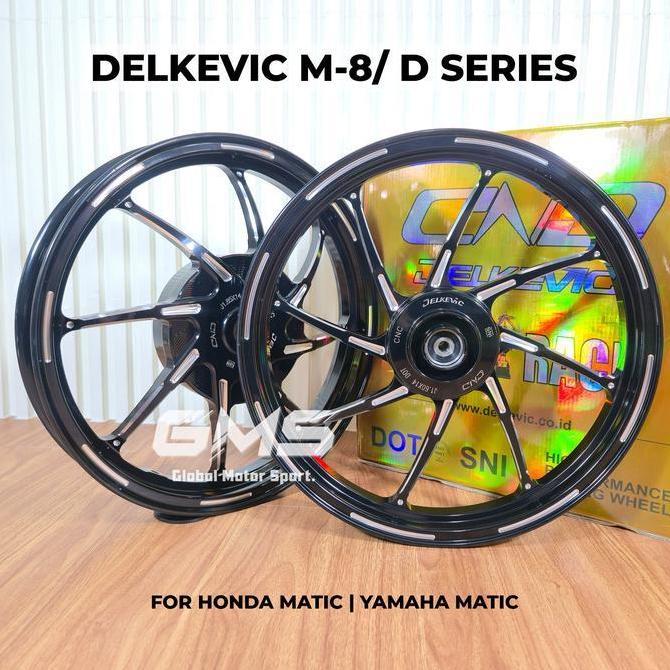 Delkevic M8 Ring 14 Velg Pelak Model M8 Palang 8 Ak88 M88 Untuk Motor Aerox Nmax New Vario 125/150 A