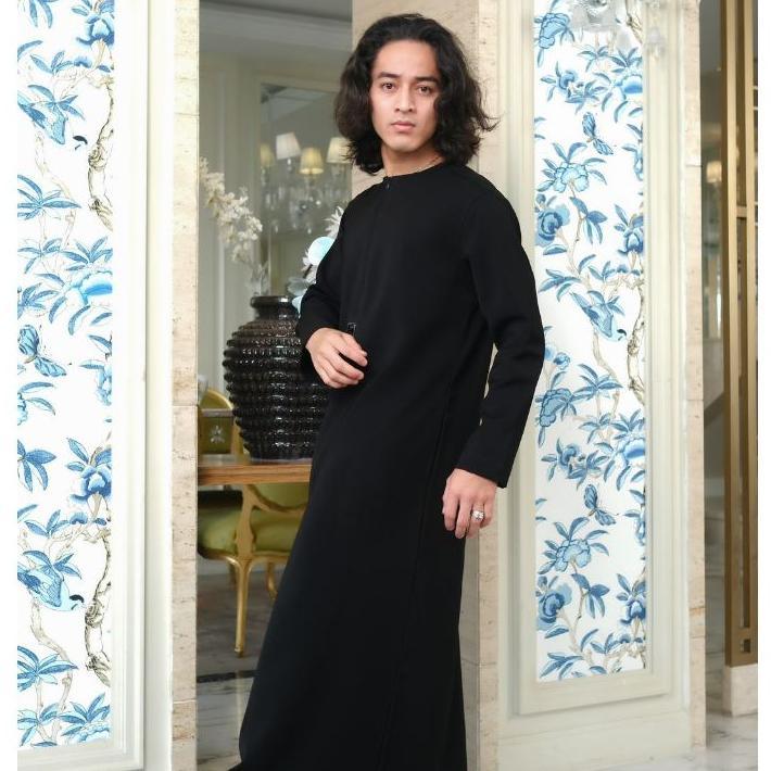 CUCI GUDANG Jubah Pria Gamis pria Selimfit jubah zayen hitam jubah pria muslim jubba model terbaru b