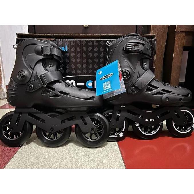 Terlaris Sepatu Roda Inline Skate Micro Mt 3 - 4142 Second Black