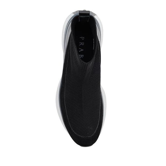 Prabu - Dipa 2.0 Suede Black Sepatu Slip On Pria Hitam Sneaker Flat