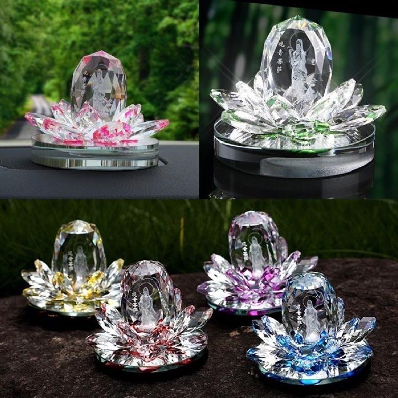 Parfume Mobil Parfum Pajangan Teratai Lotus Kristal Crystal Kwan Im Mewah
