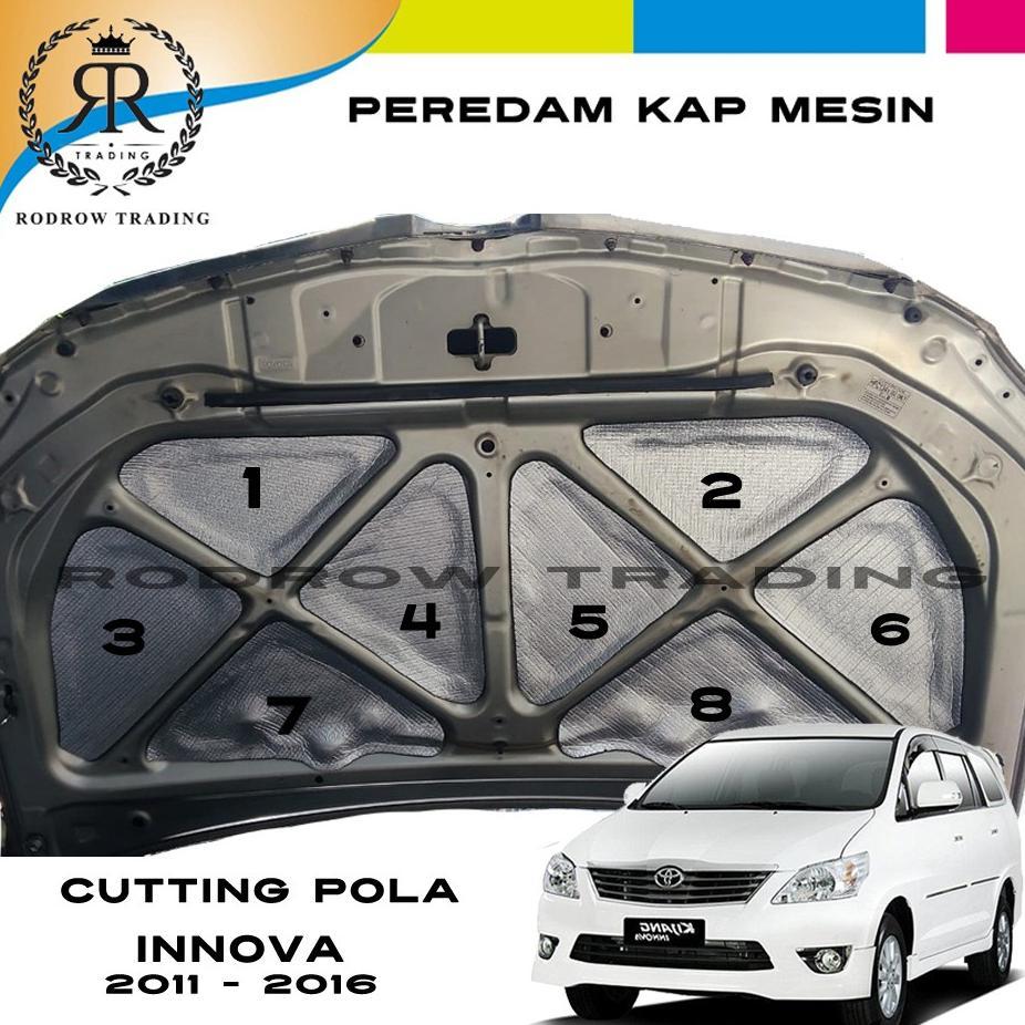 Peredam Kap Mesin Mobil Innova 2011 - 2016 / Cutting Pola Peredam Panas Mesin Mobil Innova