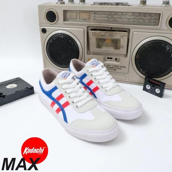 Sepatu Kodachi Max Putih Merah Biru Retro Kodachi Pro International