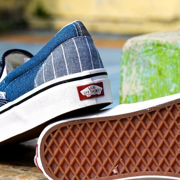 Vans Slip On Classic Checkerboard Denim