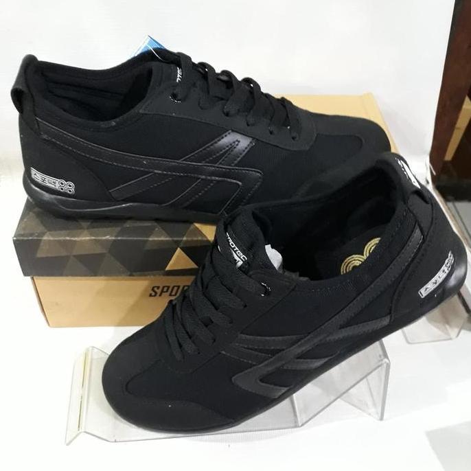 sepatu sekolah hitam polos SPOTEC spitter orinal