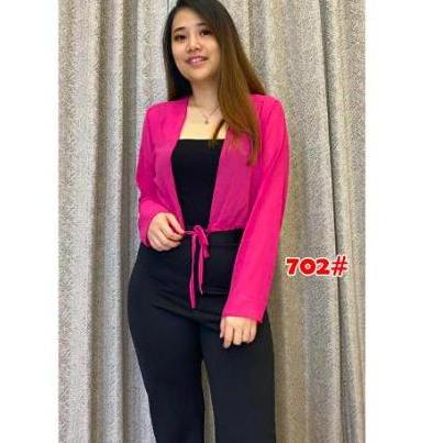 [VM] - 702 CARDIGAN Bolero Polos / Atasan Saja Sifon Cardigan Wanita
