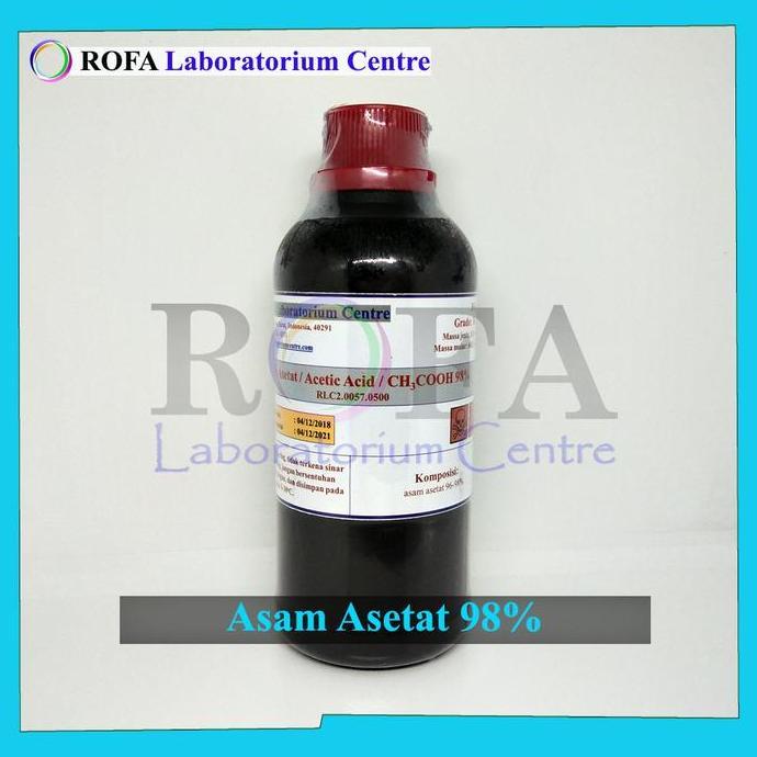 PROMO A. Asetat Glasial / CH3COOH Teknis 98% 500 mL