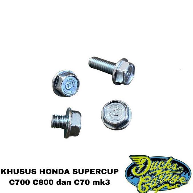 Baut Baud Tutup Rantai Stengkas Ketengkas Honda C70 Mk3 Supercup C700 C800 Original Asli