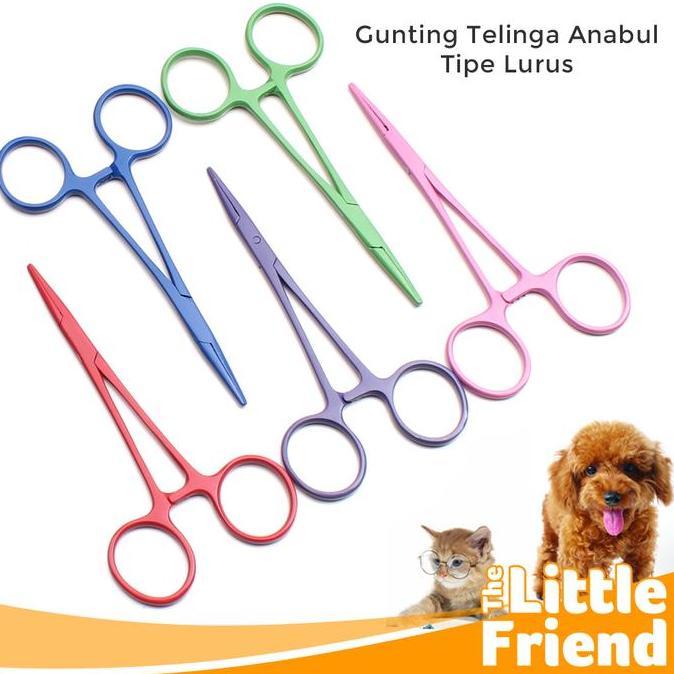 Gunting Pembersih Pencabut Bulu Telinga Anjing Kucing Bahan Stainless