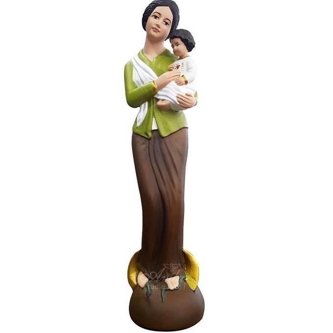 Patung Bunda Maria Jawa 24cm Resin Katolik Indonesia