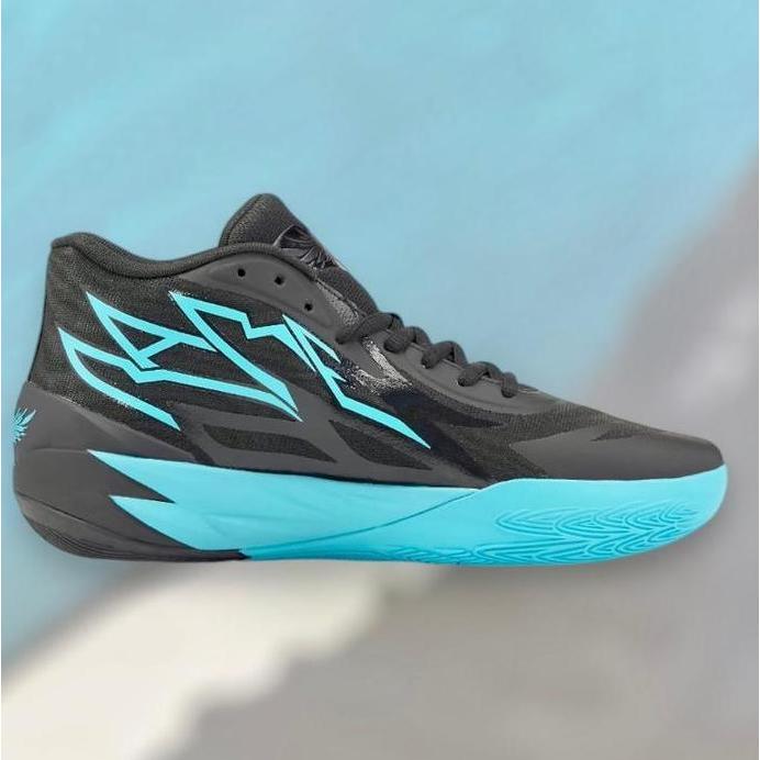 Puma Lamelo Ball Mb 02 Black Blue atoll 100% Orinal BNIB(sepatu baru dalam box)