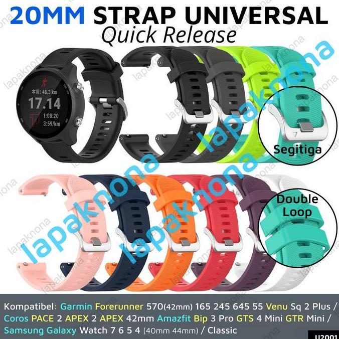 ORIGINAL 20mm Strap Garmin Venu SQ 2 Plus Forerunner 570 - 42mm 165 245 645 55 Approach S12 S40 S42 