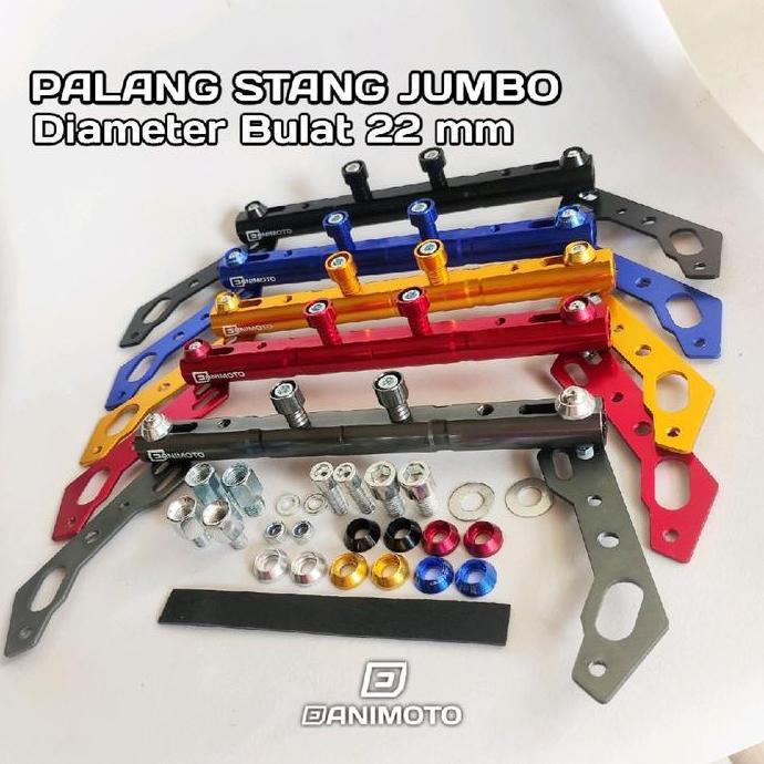 DISKON STABILIZER PALANG STANG MOTOR JUMBO 22 MM DUDUKAN BRACKET BAUT TEMPAT HOLDER HANDPHONE HP MOT