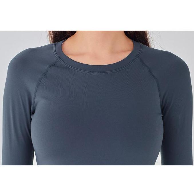 [Minne] STL Slimfit Holiday Napping Longsleeve / Atasan Olahraga Wanita Lengan Panjang STL Holiday N
