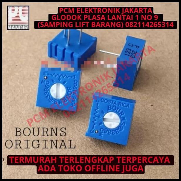 DISKON TRIMPOT VR BOURNS 3386 COSTARICA ASLI ORIGINAL 500 K 500K OHM 500KOHM 