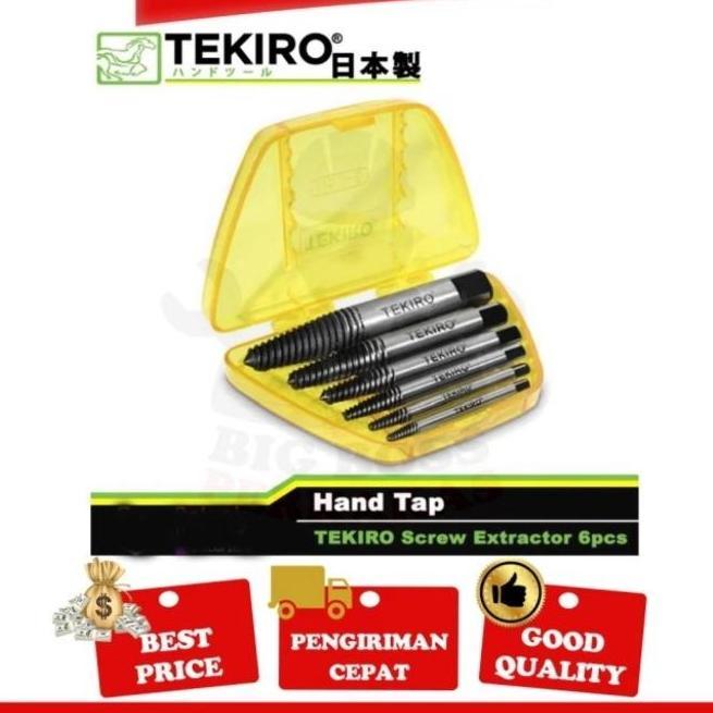 Tap Balik Tekiro Set - Tap Baut Patah Screw Extractor Tekiro 6 pcs