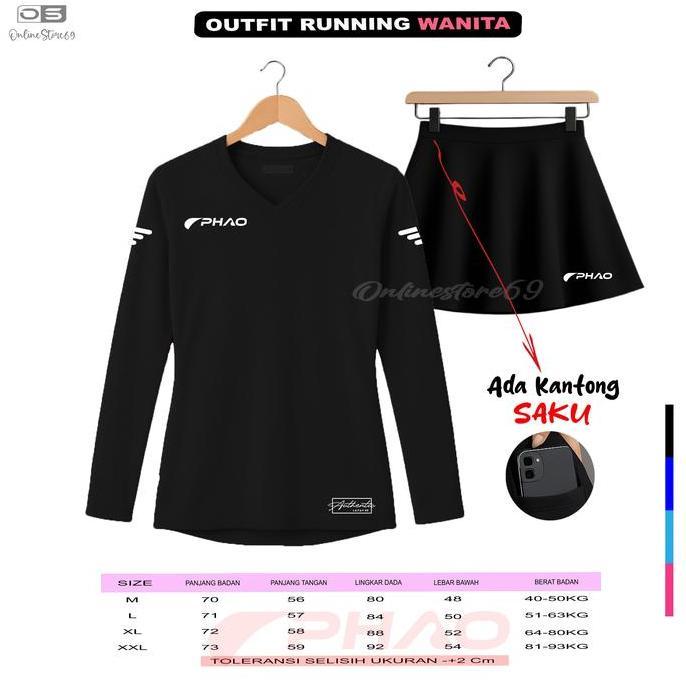Set kaos olahraga senam wanita / set olahrga aerobic / pakaian olahraga joging / outfit running wani