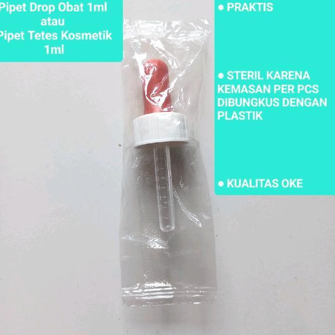 Pipet Drop Obat 1ml Pipet Tetes Kosmetik