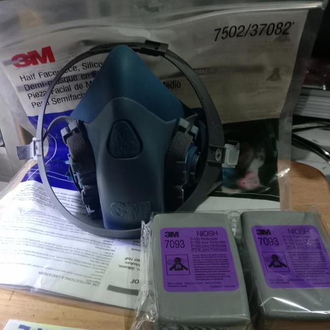 Original Masker 3M 7502 - Masker 7502 + Cartridge 7093 P100 3M murah