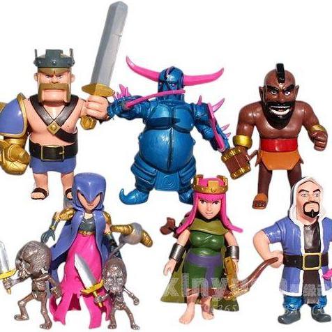 ACTION FIGURE CLASH OF CLANS COC GAME KARAKTER SET