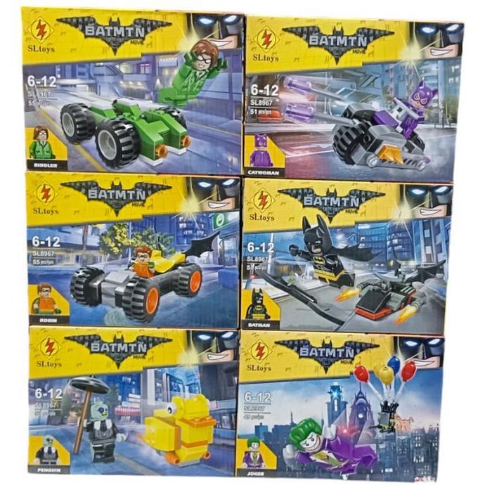 MINIFIGURE AND VEHICLE BLOKS DC BATMAN BRICKS ACTION FIGURE