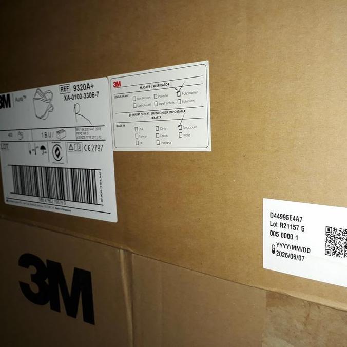 3M Masker N95 Aura 9320A+ (Headloop-Original) murah
