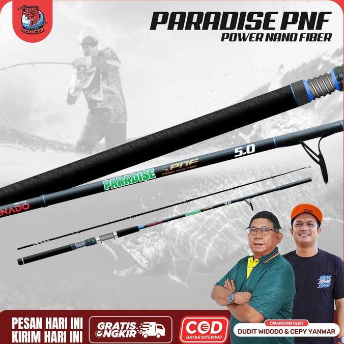 Tornado Paradise Joran  Pancing  Paradise II Power Nano Fiber PNF Handle Full EVA Ringan Kuat Garans