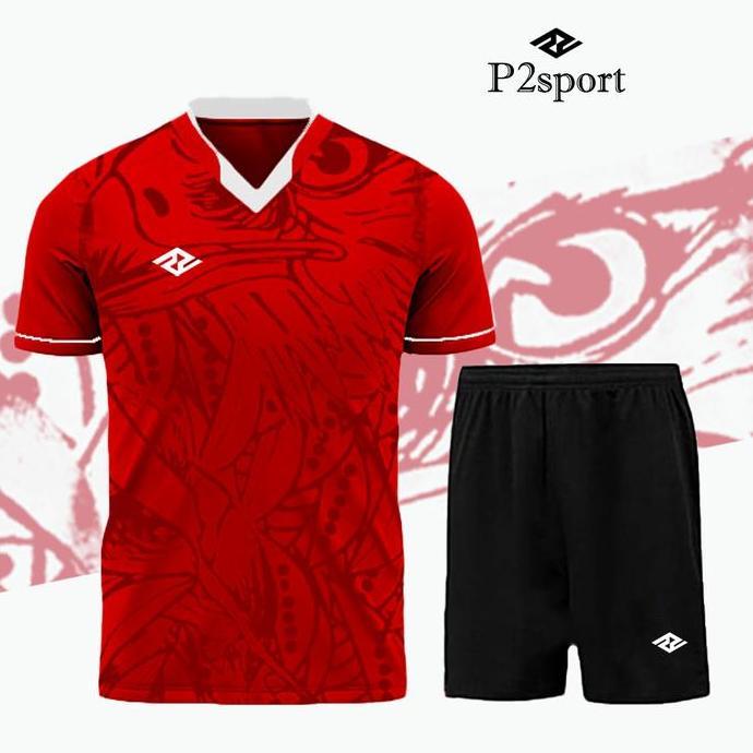 Premium Baju Kaos Olahraga Jersey Bola Setelan Futsal Set Pria Wanita Sport Volly