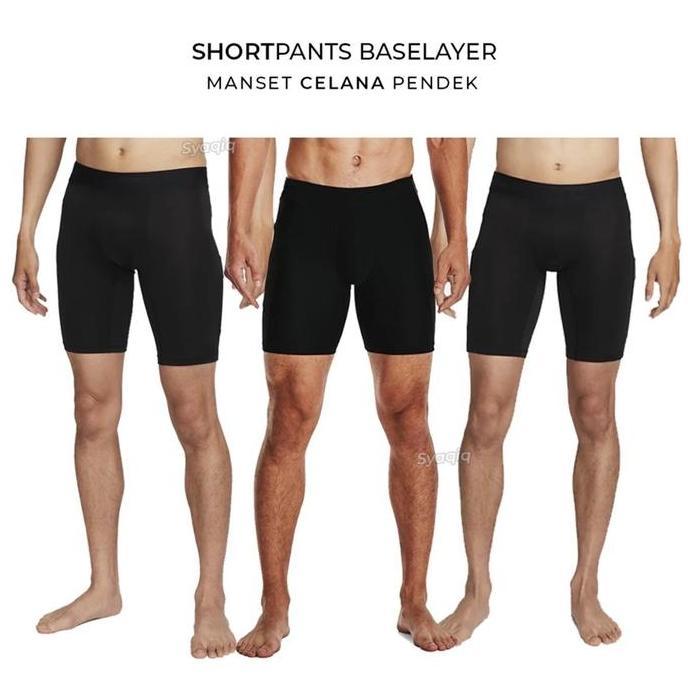 STRIT SHORT DALEMAN OLAHRAGA SPANDEK TEBAL COMPREHERSIVE CELANA PENDEK KETAT RENANG DIVING FUTSAL